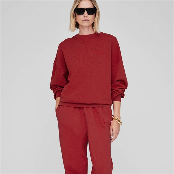 Anine Bing Miles Sweatshirt, Washed Red  